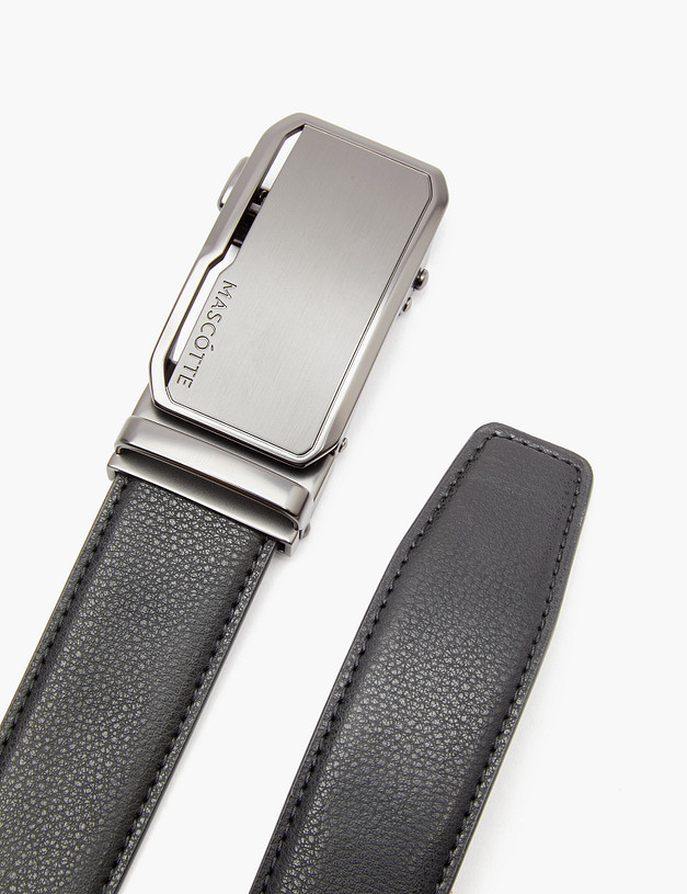 Черный мужской ремень MASCOTTE 703-3210-602 | ракурс 4 Черный мужской ремень MASCOTTE 703-3210-602 | ракурс 4