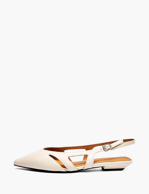 Молочные женские туфли MASCOTTE 233-6103316-0501 | ракурс 1