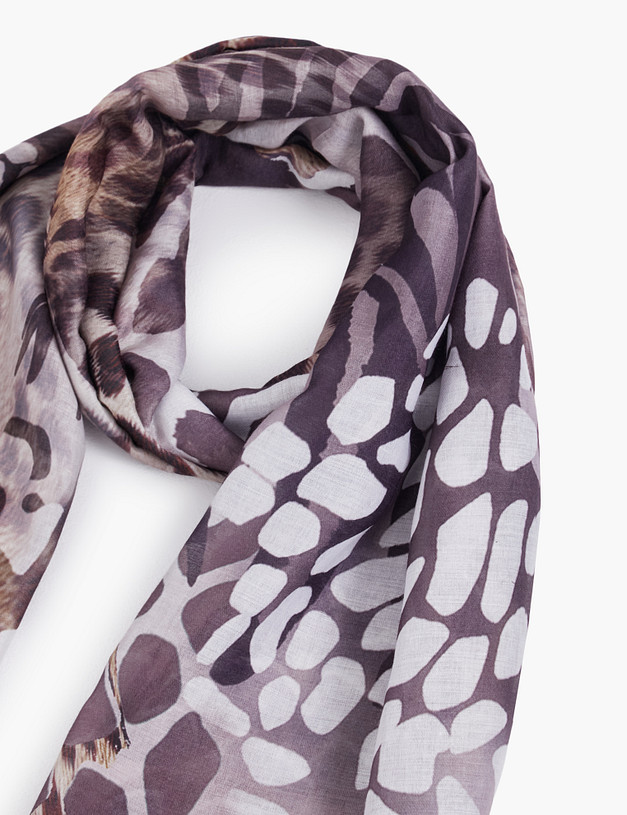 Коричневый женский шарф MASCOTTE 766-5113-2409 | ракурс 3