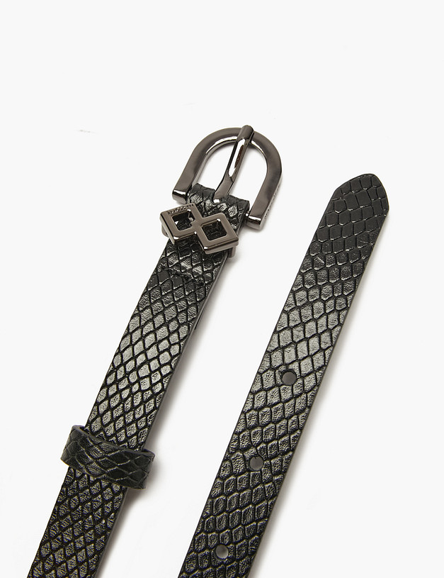 Черный женский ремень MASCOTTE 703-5202-102 | ракурс 3