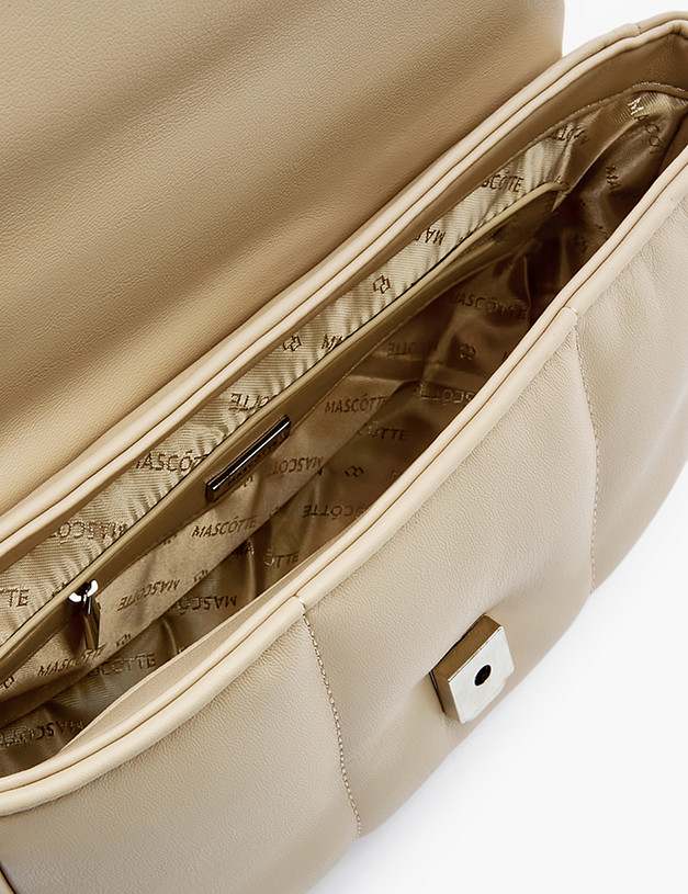 Бежевая стеганая женская сумка MASCOTTE 670-2206-608 | ракурс 4