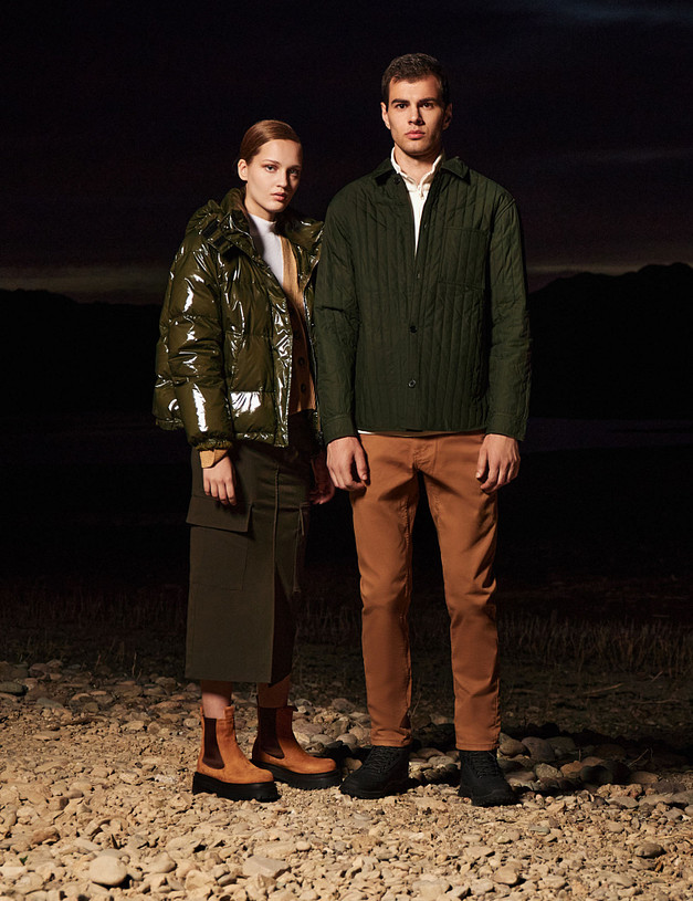 Рыжие женские челси из велюра MASCOTTE 22-3200223-3667M | ракурс 2