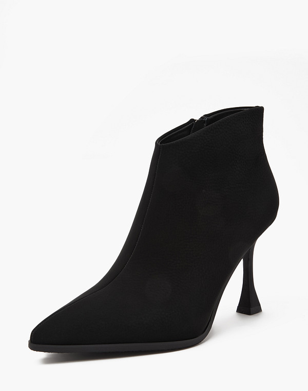 234-410320-0602 Ботинки женские велюр/ворсин черн, Mascotte