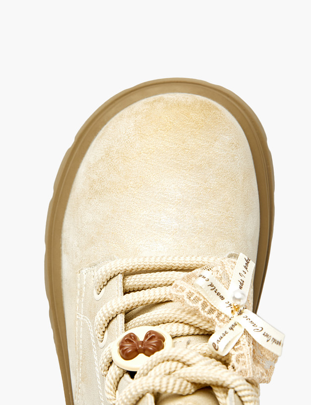 Молочные ботинки для девочек MASCOTTE 234-522921-0601 | ракурс 5 Молочные ботинки для девочек MASCOTTE 234-522921-0601 | ракурс 5