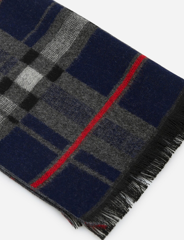 Синий мужской шарф MASCOTTE 766-0212-2403 | ракурс 2