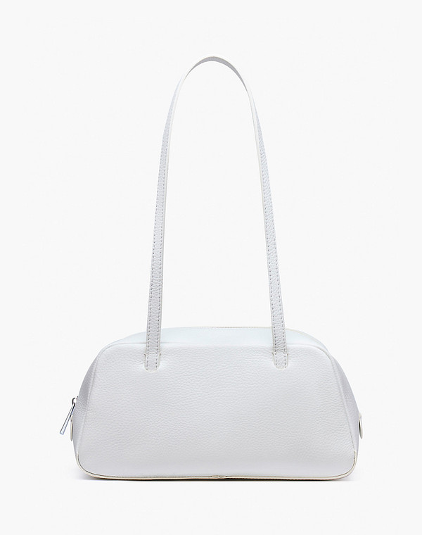 660-4114-101 Сумка женская нат.кожа-и.кожа/текстиль бел, S, Mascotte