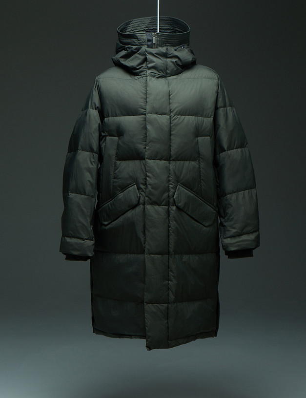 Мужской пуховик цвета хаки MASCOTTE 837-4206-2404 | ракурс 1 Мужской пуховик цвета хаки MASCOTTE 837-4206-2404 | ракурс 1