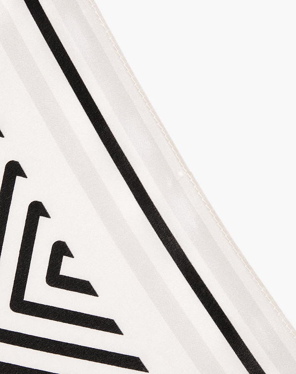 766-6141-2121 Платок женский черн/бел, Mascotte