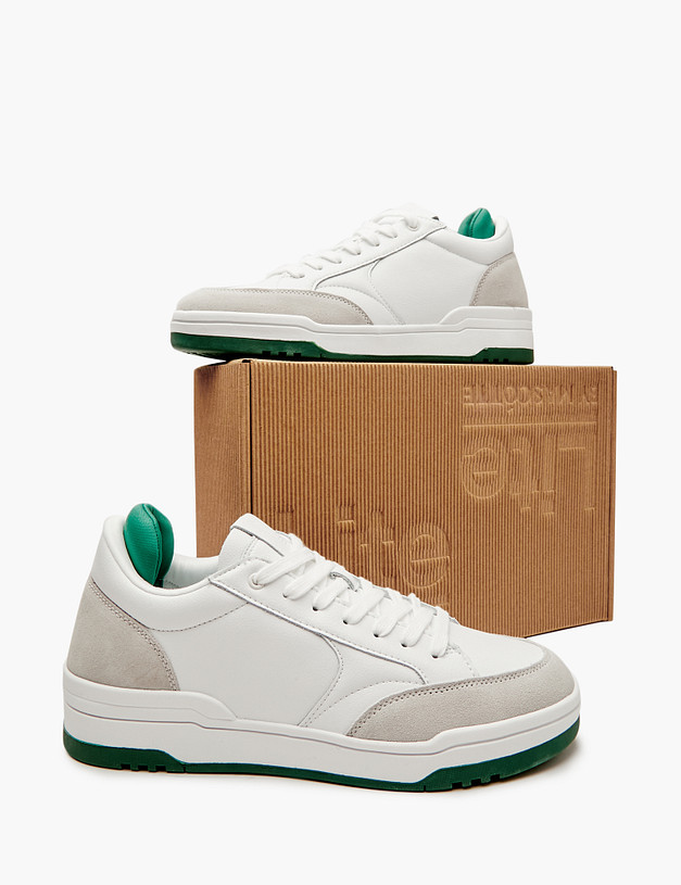 Белые мужские кроссовки MASCOTTE 158-410121-0601 | ракурс 7