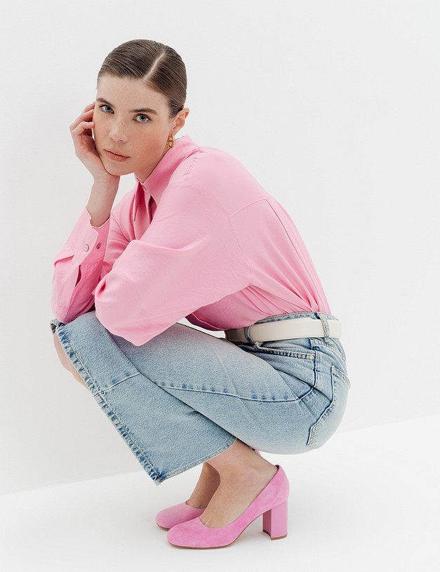 Розовые женские туфли MASCOTTE 175-4123112-4637M | ракурс 1