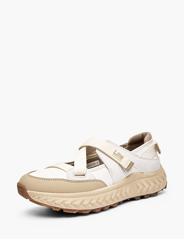 Молочные женские сандалии MASCOTTE 181-510121-0201 | ракурс 2