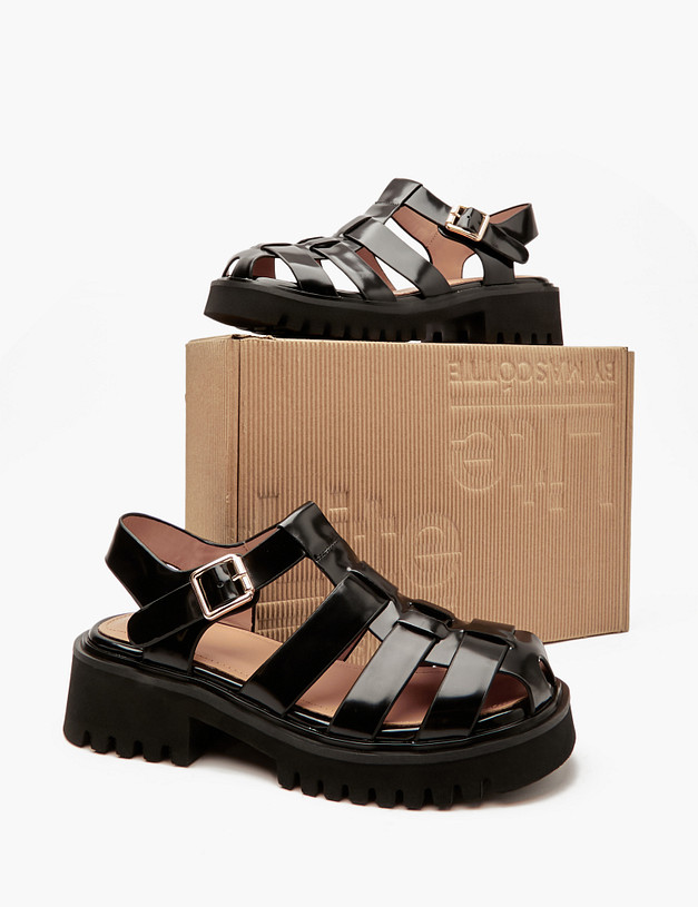 Черные женские сандалии MASCOTTE 58-411811-0102 | ракурс 6 Черные женские сандалии MASCOTTE 58-411811-0102 | ракурс 6