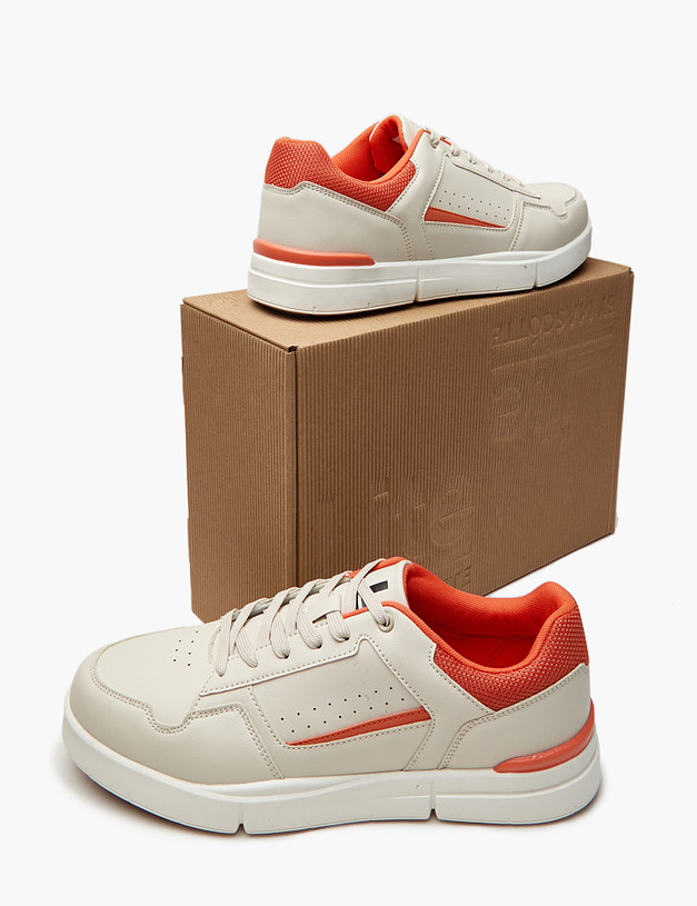 Бежевые мужские кеды MASCOTTE 18-410421-0608 | ракурс 6