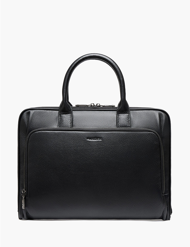Черный мужской портфель MASCOTTE 622-6115-102 | ракурс 1