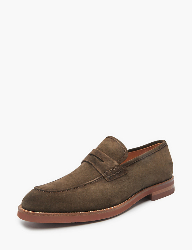 Коричневые мужские лоферы MASCOTTE 175-511011-2225M | ракурс 4 Коричневые мужские лоферы MASCOTTE 175-511011-2225M | ракурс 4