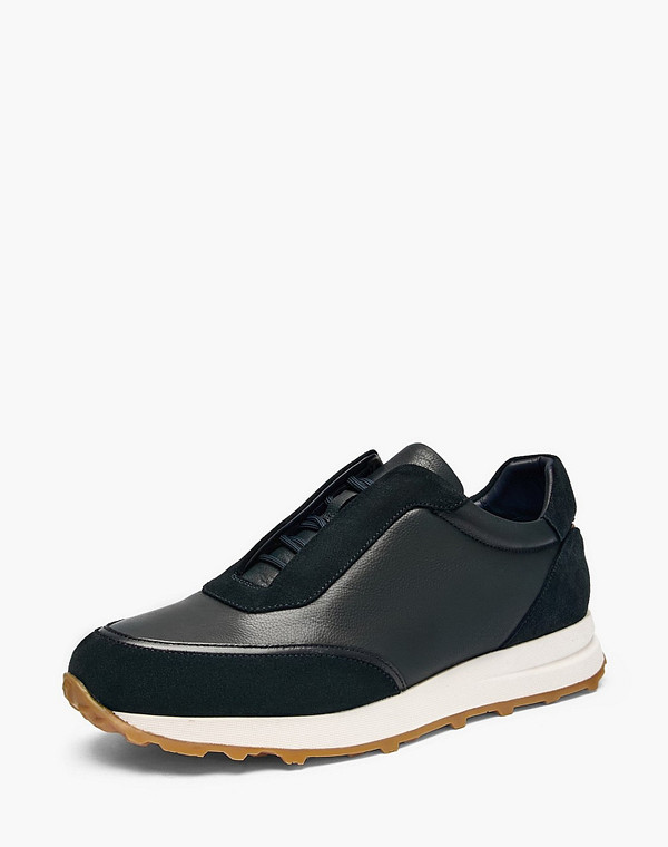 175-6130412-3182M Полуботинки для активного отдыха мужские нат.кожа-велюр/нат.кожа синий, Mascotte