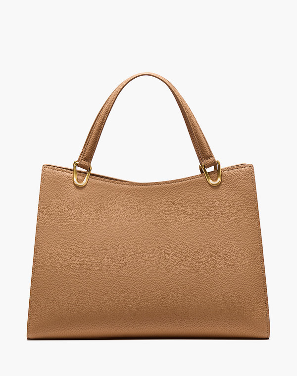 616-6106-609 Сумка женская кож.спилок-и.кожа/текстиль корич, M, Mascotte