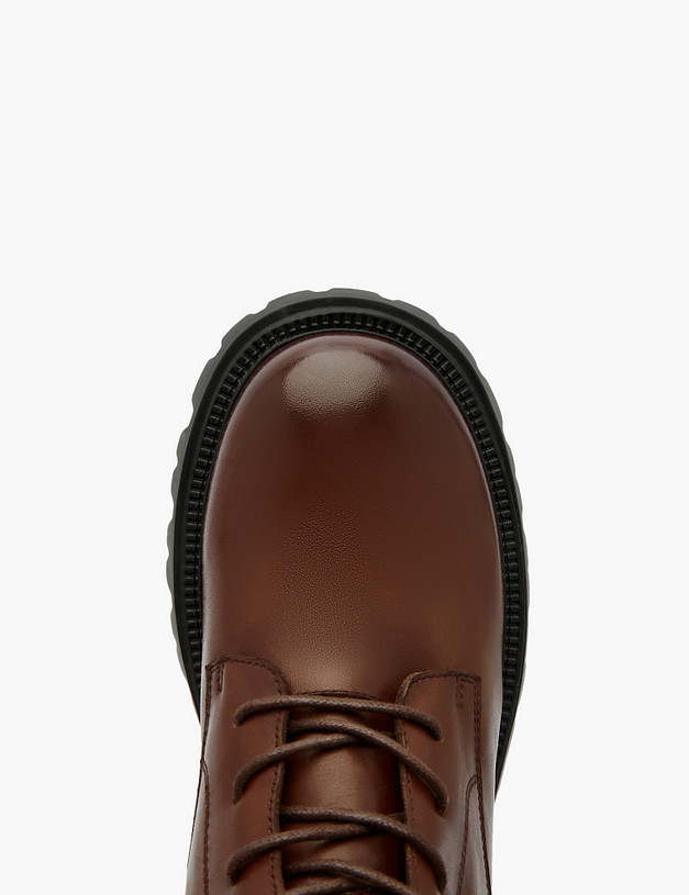 Коричневые женские зимние ботинки MASCOTTE 58-322031-0109 | ракурс 4