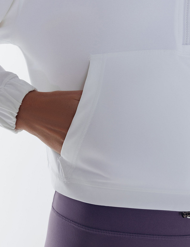 Белая спортивная олимпийка MASCOTTE 234-3189-2401 | ракурс 2