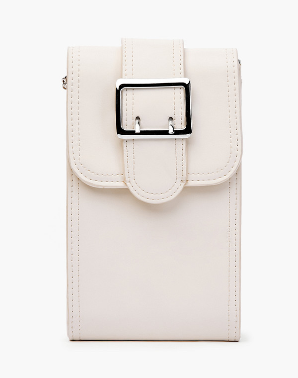 670-2115-608 Сумка женская и.кожа/текстиль бел, S, Mascotte