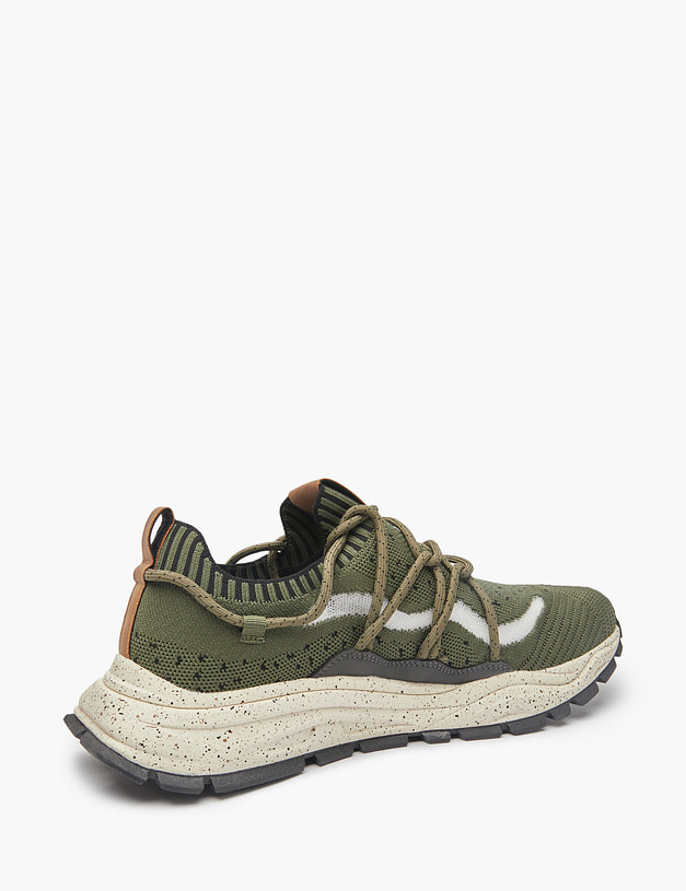 Мужские текстильные кроссовки цвета хаки MASCOTTE 64-511291-0204 | ракурс 4