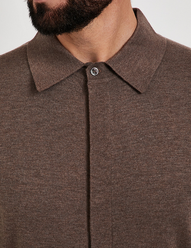 Мужской кардиган цвета капучино MASCOTTE 852-6117-2409 | ракурс 4