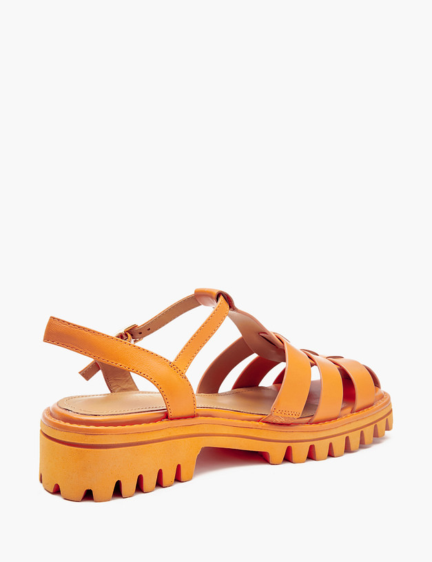 Оранжевые женские сандалии MASCOTTE 233-4123911-6537M | ракурс 3