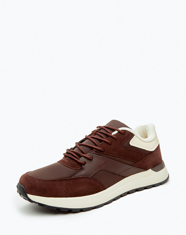 151-322421-0209 Полуботинки для активного отдыха мужские велюр-текстиль/ворсин-текстиль корич, Mascotte Lite