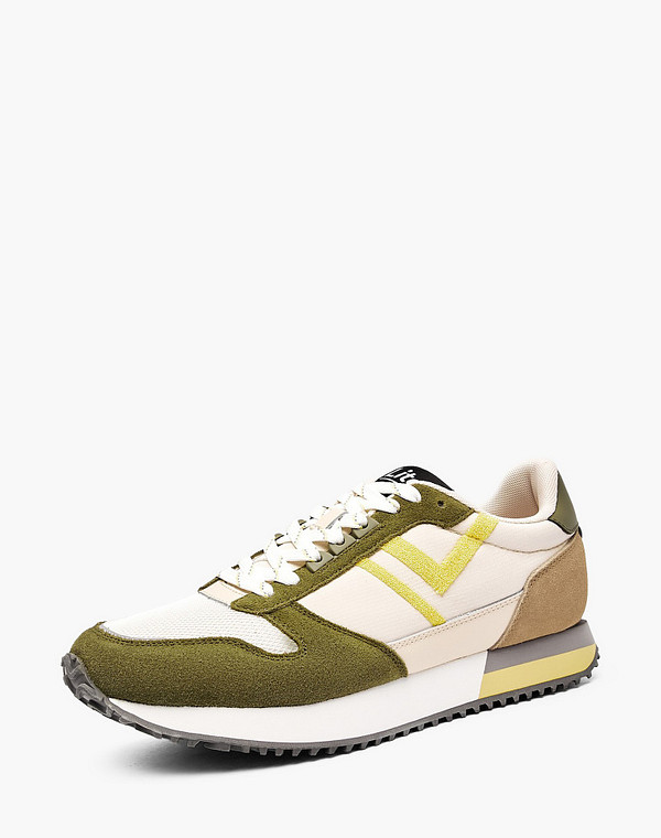 181-512122-0204 Полуботинки для активного отдыха мужские текстиль-велюр/текстиль молочн-зелен, Lite by Mascotte