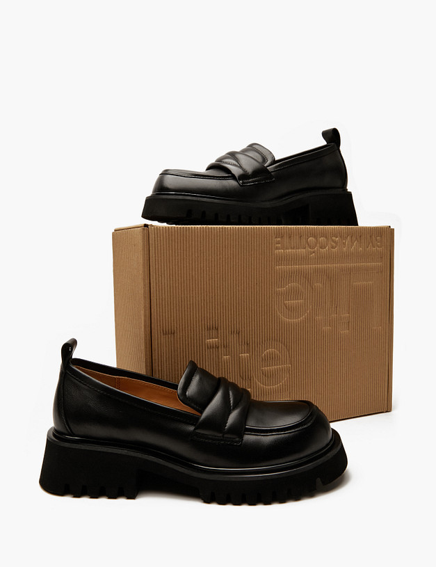 Черные женские лоферы  MASCOTTE 58-411911-0102 | ракурс 8 Черные женские лоферы  MASCOTTE 58-411911-0102 | ракурс 8