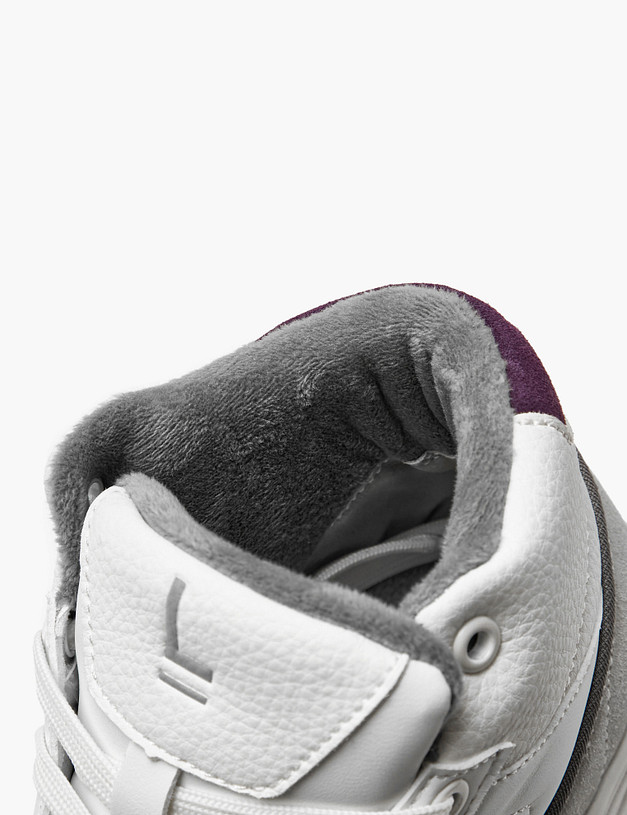 Молочные женские высокие кеды MASCOTTE 156-426922-0601 | ракурс 6