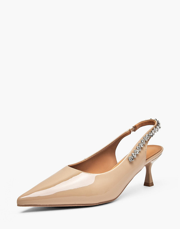 78-612611-0708 Туфли летние женские лак.кожа/нат.кожа беж, Mascotte