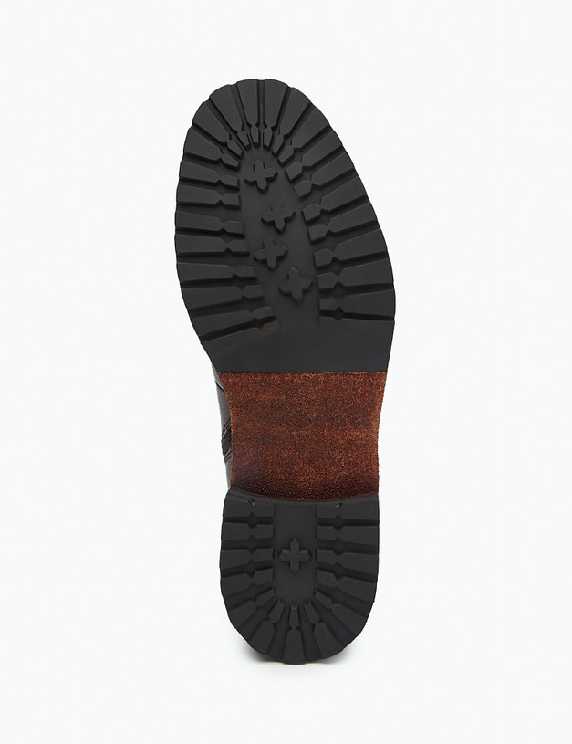 Коричневые мужские ботинки из кожи и велюра MASCOTTE 22-320621-0109 | ракурс 6