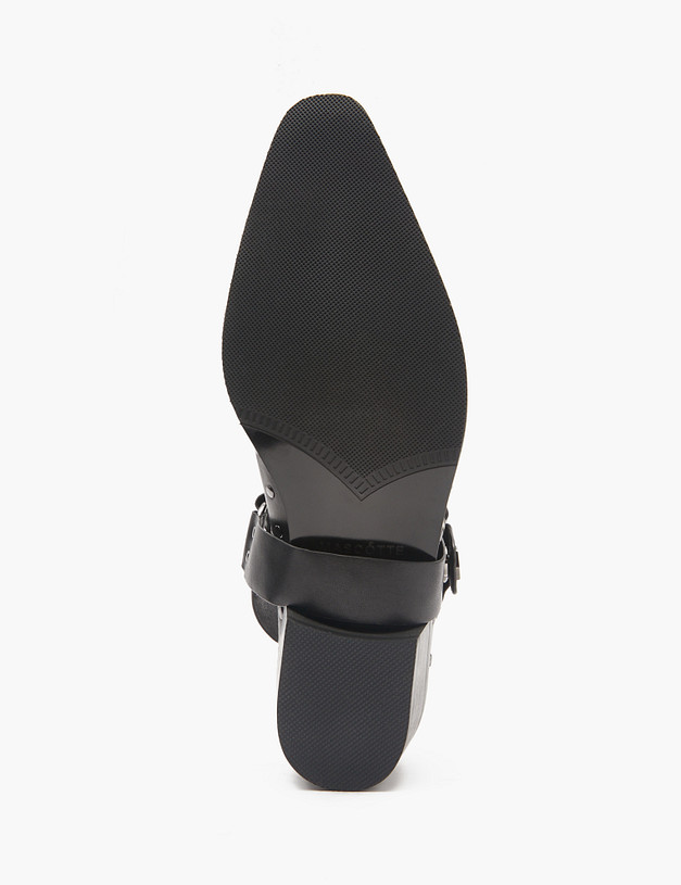 Черные женские сабо с заклепками  MASCOTTE 58-513911-0102 | ракурс 6 Черные женские сабо с заклепками  MASCOTTE 58-513911-0102 | ракурс 6