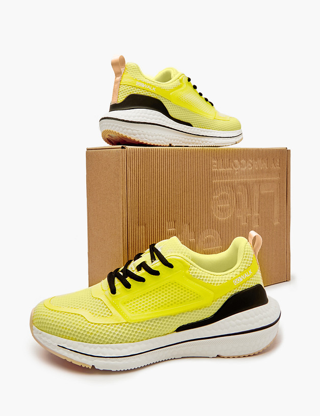 Желтые женские кроссовки из текстиля MASCOTTE 189-414021-0204 | ракурс 6 Желтые женские кроссовки из текстиля MASCOTTE 189-414021-0204 | ракурс 6