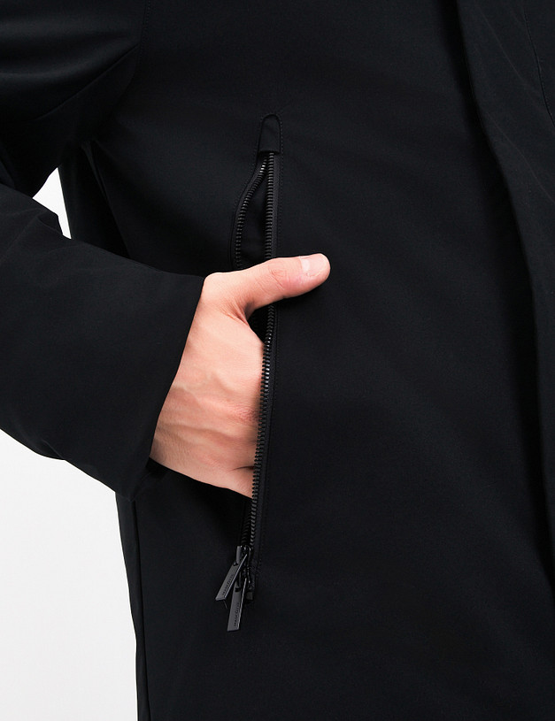 Черный мужской пуховик MASCOTTE 837-4207-2402 | ракурс 5 Черный мужской пуховик MASCOTTE 837-4207-2402 | ракурс 5