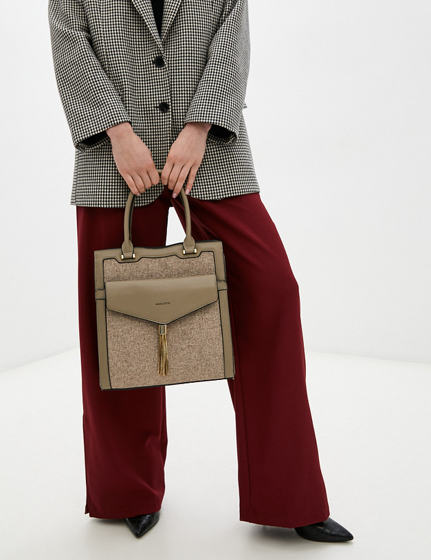Бежевая женская сумка MASCOTTE 610-1204-608 | ракурс 1