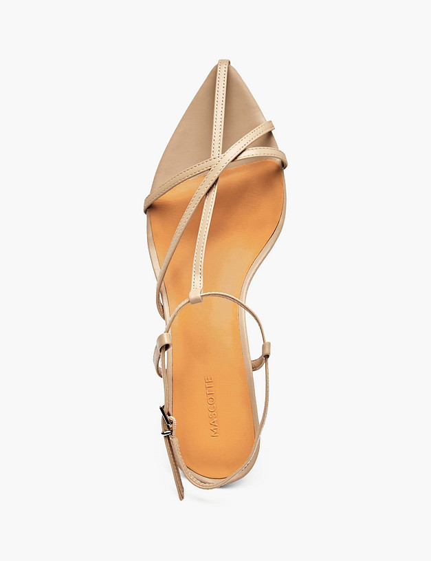 Бежевые женские босоножки MASCOTTE 126-615811-0508 | ракурс 4