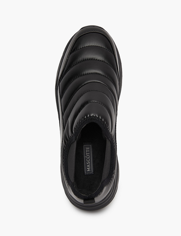 Черные короткие женские дутики MASCOTTE 64-320124-0202 | ракурс 4