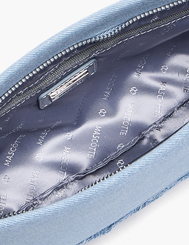 Джинсовая женская сумка с серебристыми вставками MASCOTTE 642-5105-211 | ракурс 4