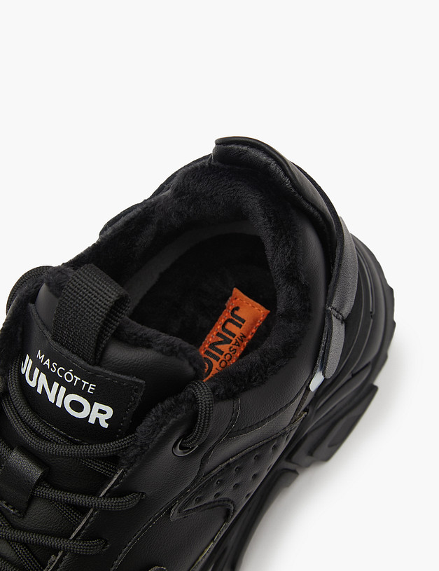 Черные кроссовки для девочек MASCOTTE 234-321521-0602 | ракурс 7