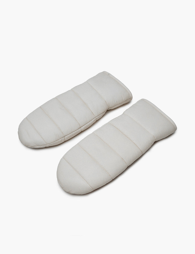 Молочные женские дутые варежки MASCOTTE 709-4230-201 | ракурс 4