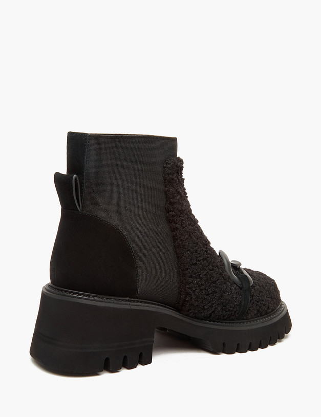 Черные женские челси с цепью MASCOTTE 233-3201523-0402 | ракурс 3 Черные женские челси с цепью MASCOTTE 233-3201523-0402 | ракурс 3