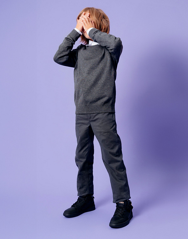 234-321921-0602 Ботинки для активного отдыха мальч./девич. кож.спилок/текстиль черн, Mascotte JUNIOR