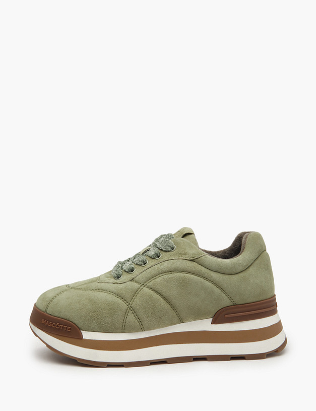 Оливковые женские кроссовки MASCOTTE 58-4120125-4646M | ракурс 1 Оливковые женские кроссовки MASCOTTE 58-4120125-4646M | ракурс 1