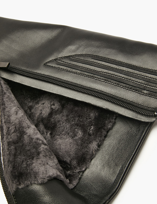 Черные женские зимние сапоги MASCOTTE 233-5283032-3100M | ракурс 6