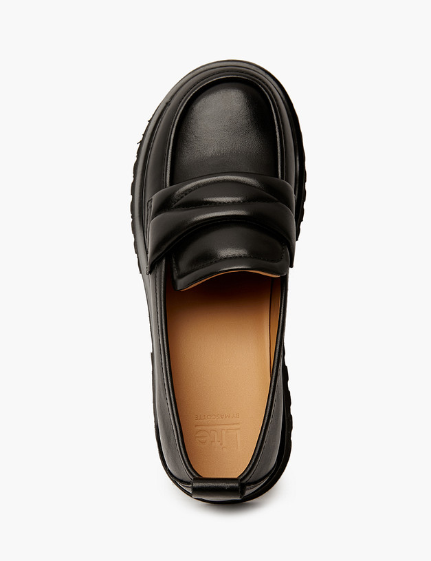 Черные женские лоферы  MASCOTTE 58-411911-0102 | ракурс 5 Черные женские лоферы  MASCOTTE 58-411911-0102 | ракурс 5