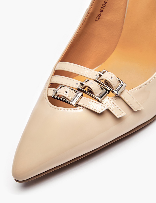 Бежевые женские туфли MASCOTTE 126-610411-3705M | ракурс 6