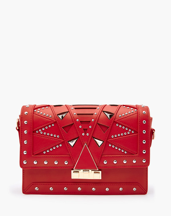 604-3138-605 Сумка женская и.кожа/текстиль красн, S, Mascotte