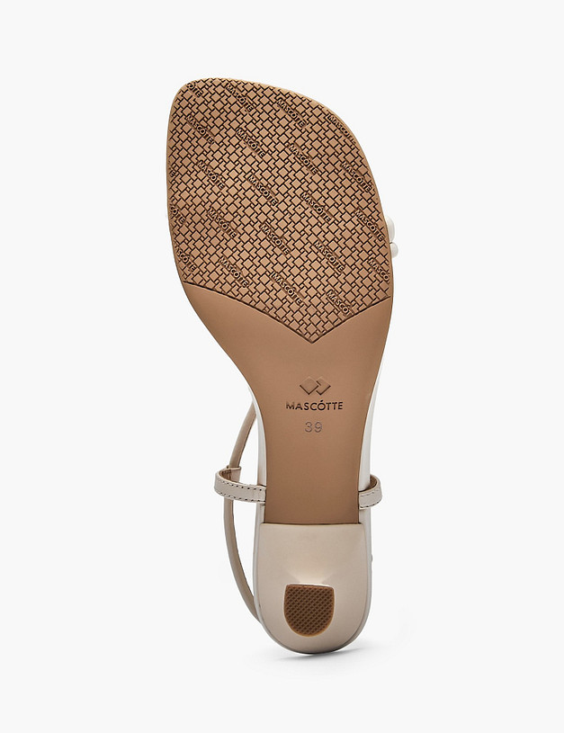 Молочные женские босоножки MASCOTTE 15-612311-0501 | ракурс 5